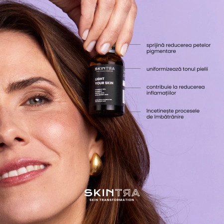 SkinTra – Light Your Skin – Ser cu vitamina C 20% și acid ferulic – 30 ml