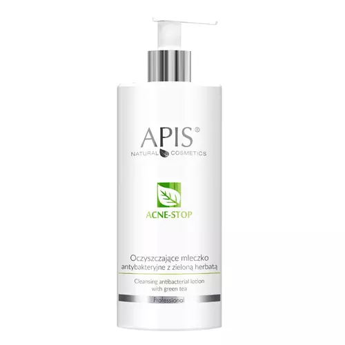Apis - Professional - Acne-Stop - Cleansing Antibacterial Lotion with Green Tea - Lapte de curățare antibacteriană cu ceai verde - 500ml