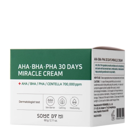 Some By Mi - AHA BHA PHA PHA 30 Days Miracle Cream - Cremă de față cu acizi AHA, BHA și PHA - 60ml