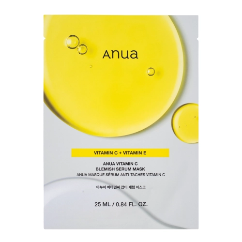 Anua - Green Lemon Vita C Blemish Serum Mask - Mască facială de folie cu efect de iluminare - 1 buc/25 ml