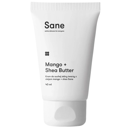 Sane - Mango + Shea Butter - Cremă pentru piele uscată cu unt de mango și shea - 40 ml