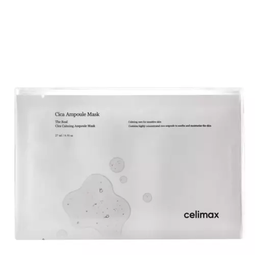 Celimax - The Real Cica Calming Mask - Sheet Mask cu extract de centella asiatică - 5x27ml