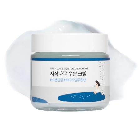 Round Lab - Birch Juice Moisturizing Cream - Cremă hidratantă cu sevă de mesteacăn - 80 ml
