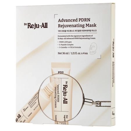 Dr. Reju-All - Advanced PDRN Rejuvenating Mask - Mască tip șervețel regenerantă și pentru îmbunătățirea fermității - 4 buc./36ml