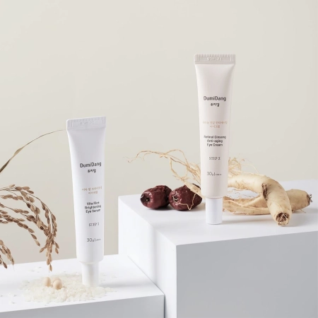 DumiDang - Rice & Ginseng Duo Eye Care Set - Set de produse pentru zona ochilor - 2x30 g