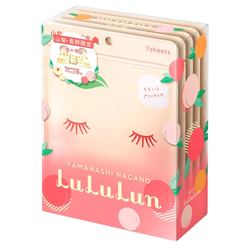 LuLuLun - Premium Sheet Mask Yamanashi Peach - Set de măști tip șervețel hidratante - Piersică - 35 buc.