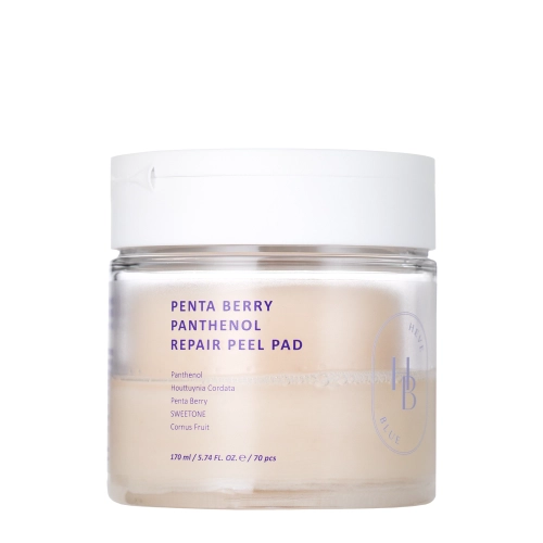 HEVEBLUE - Penta Berry Panthenol Repair Peel Pad - Dischete exfoliante pentru față - 70 buc.