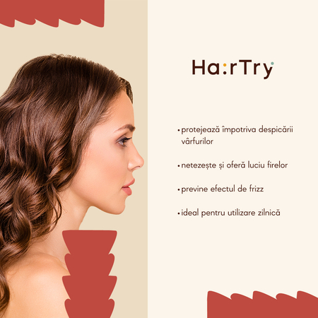 HairTry - Silky Shield - Ser de protecție și netezire pentru vârfurile părului - 50ml