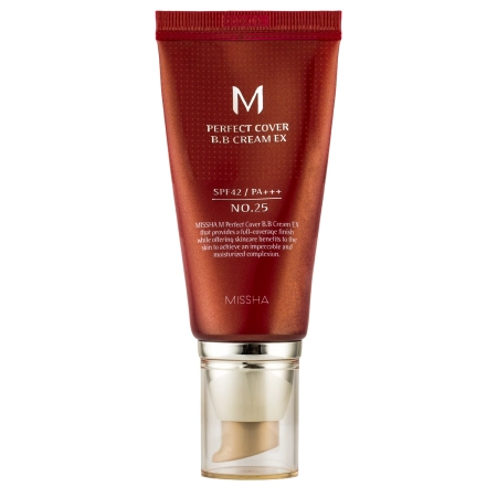 Missha - M Perfect Cover BB Cream SPF42/PA++ - BB Cream opac - No.25 Warm Beige - 50ml