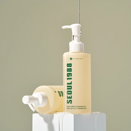 K-SECRET - SEOUL 1988 Cleansing Oil : Pine Cica 1% + Probiotics - Ulei demachiant - 200ml