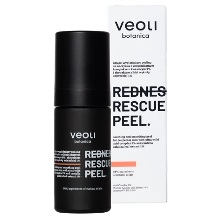 Veoli Botanica - Redness Rescue Peel - Peeling calmant și netezitor pentru ten cu capilare dilatate - 30 ml