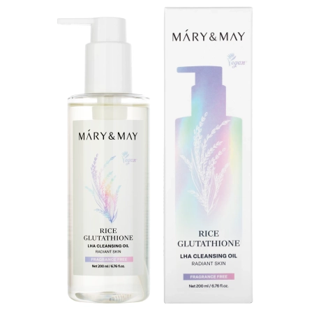 Mary&May - Rice Glutathione LHA Cleansing Oil - Ulei de curățare pentru față - 200 ml