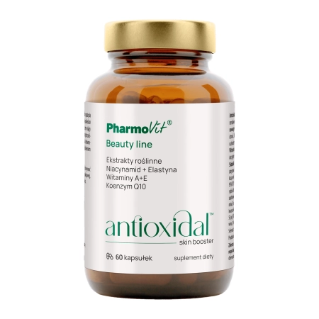 Pharmovit - Antioxidal Skin Booster - Antioxidant Protecție împotriva stresului Supliment alimentar - Capsule - 60pcs