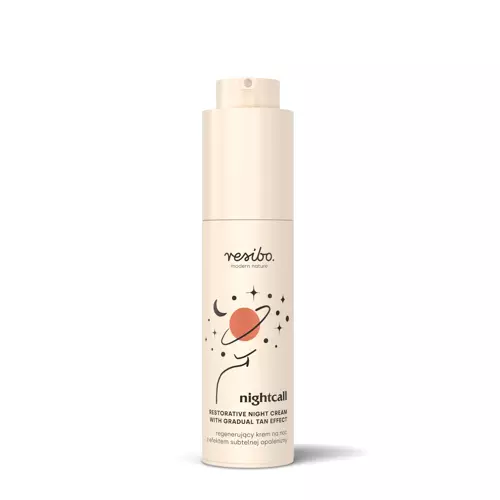 Resibo – Nightcall – Cremă regenerantă de noapte cu efect de bronzare subtilă – 50ml