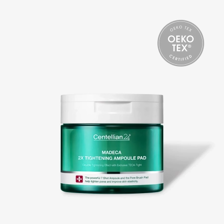 Centellian24 - Madeca Double Tightening Ampoule Pad - Dischete pentru față cu ser pentru fermitate - 60 buc.