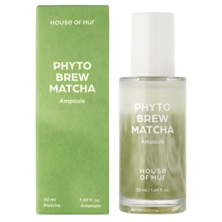 House of Hur - Phyto Brew Matcha Ampoule - Fiolă hidratantă și iluminatoare - 50 ml