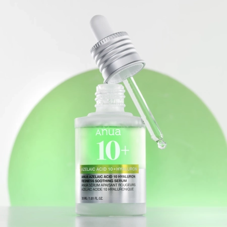 Anua - Azelaic Acid 10 Hyaluron Redness Soothing Serum - Ser cu acid azelaic și hialuronic - 30 ml