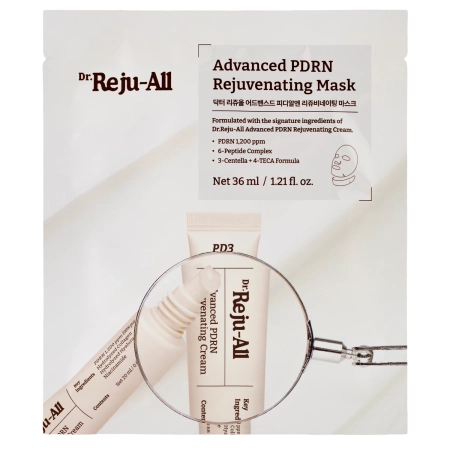 Dr. Reju-All - Advanced PDRN Rejuvenating Mask - Mască tip șervețel regenerantă și pentru îmbunătățirea fermității - 4 buc./36ml