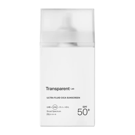 Transparent Lab – Ultra Fluid Cica Sunscreen – Cremă hibridă cu SPF50+ – 100ml