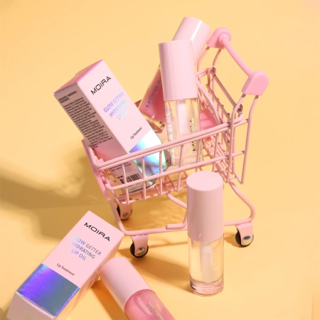 Moira - Glow Getter Hydrating Lip Oil - Ulei hidratant pentru buze - 009 Bubble Pink - 4,6 ml 