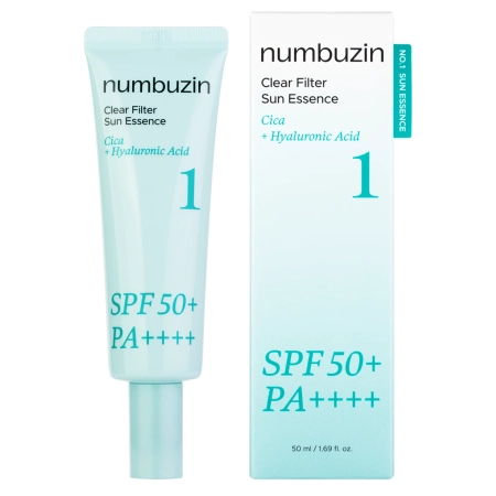 Numbuzin - No.1 Clear Filter Sun Essence SPF50+ PA++++ - Esență iluminatoare cu filtru - 50 ml