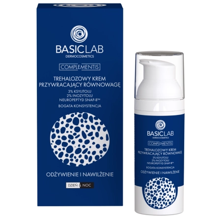 BasicLab - Hrănire și hidratare - Cremă de echilibru restauratoare bogată în trehalose - 50ml