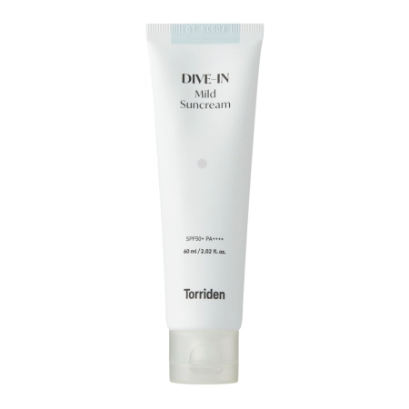 Torriden - Dive-In - Mild Sunscreen SPF50+ PA++++ - Cremă hidratantă cu protecție solară SPF50+ PA++++ - 60 ml