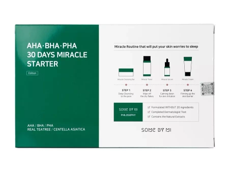 Some By Mi - AHA BHA PHA 30 Days Miracle Starter - Set de îngrijire a pielii cu acizi AHA, BHA, PHA