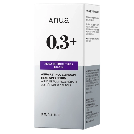 Anua - Nano Retinol 0.3% + Niacin Renewing Serum - Ser de netezire și iluminare cu Retinol - 30ml