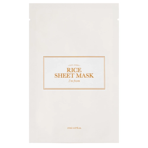 I'm From - Rice Sheet Mask - Mască tip șervețel pentru față cu extract de orez - 1 buc./20 ml