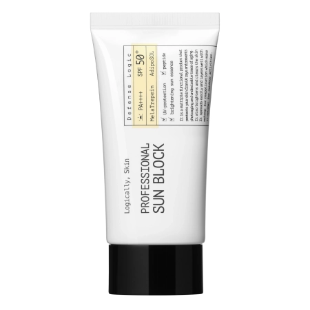 Logically, Skin - Professional Sun Block SPF50+ PA++++ - Cremă de față calmantă cu filtru - 70g