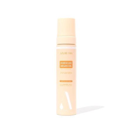 Azure Tan - Spumă autobronzantă pentru corp cu ulei de argan marocan – Dark to Ultra Dark – 200 ml