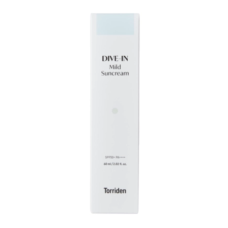 Torriden - Dive-In - Mild Sunscreen SPF50+ PA++++ - Cremă hidratantă cu protecție solară SPF50+ PA++++ - 60 ml