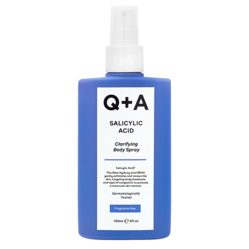 Q+A - Salicylic Acid Body Spray - Spray pentru Corp cu Acid Salicilic - 150 ml