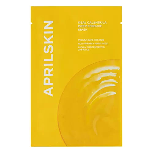 Aprilskin - Real Calendula Deep Essence Mask - Mască Essence Marigold - 20g