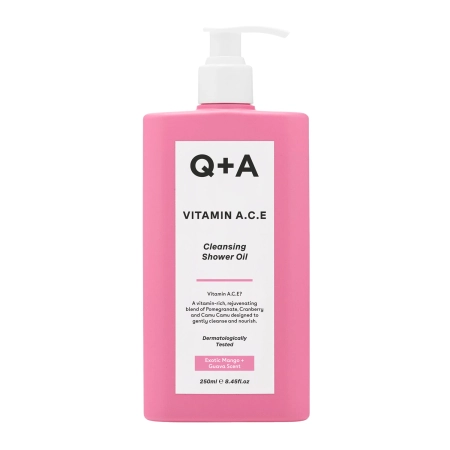 Q+A - Vitamin A.C.E Shower Oil - Ulei de duș corporal hidratant cu vitaminele A.C.E - 250ml