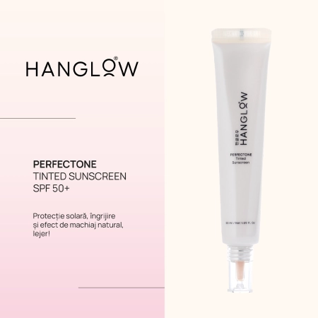 HanGlow - PerfecTone - Tinted Sunscreen SPF 50+ - Cremă cu protecție solară nuanțată - 02 - 50 ml