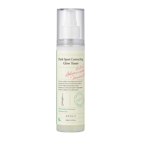 Axis-y - Dark Spot Correcting Glow Toner - Tonic bifazic iluminator sub formă de spray – 125 ml