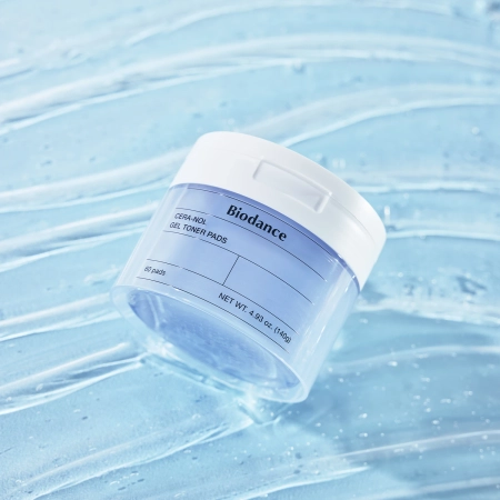 Biodance - Cera-nol Gel Toner Pads - Dischete gel hidratante pentru față - 60 buc