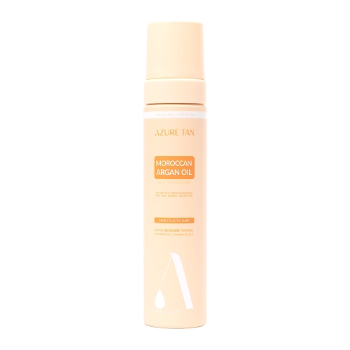 Azure Tan - Spumă autobronzantă pentru corp cu ulei de argan marocan – Dark to Ultra Dark – 200 ml