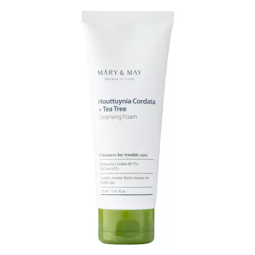 Mary&May - Houttuynia Cordata + Tea Tree Cleansing Foam - Gel de curățare a feței cu Houttuynia Cordata și Tea Tree - 150ml