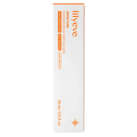 lilyeve - Grow:Turn Exosome Brush Ampoule - Fiolă pentru întărirea părului și a scalpului - Mini - 30 ml