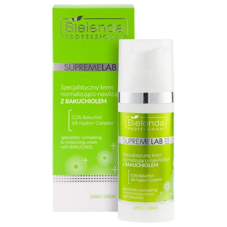 Bielenda Professional - Supremelab - Sebio Derm - Cremă specializată de normalizare și hidratare cu Bacchiole - 50ml