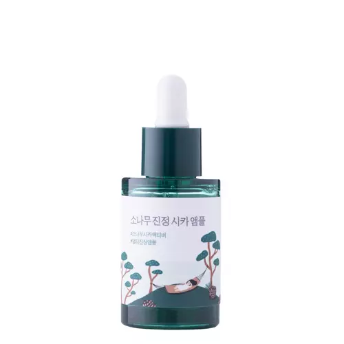 Round Lab - Pine Calming Cica Ampoule - Ser care reduce decolorarea pielii după eczeme - 30ml