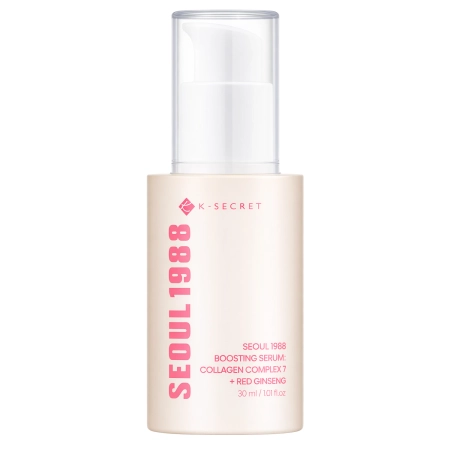 K-SECRET - SEOUL 1988 Boosting Serum : Collagen Complex 7 + Red Ginseng - Ser cu colagen și extract de ginseng roșu - 30 ml