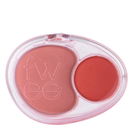 Fwee - Mellow Dual Blusher - Blush dublu pentru obraji – CR02 Baby Smile – 7,2g