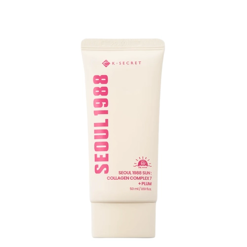 K-SECRET - SEOUL 1988 Sun: Collagen Complex 7 + Plum - Cremă cu protecție solară - 50 ml