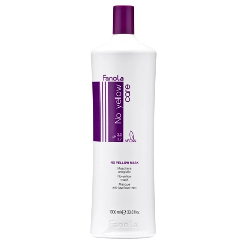 Fanola - No Yellow Mask - Mască pentru păr blond care neutralizează tonurile galbene - 1000 ml