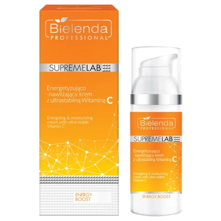 Bielenda Professional - Supremelab - Energy Boost - Energizing & Moisturizing Cream with Ultra-Stable Vitamin C - Cremă energizantă și hidratantă cu vitamina C ultra-stabilă - 50ml