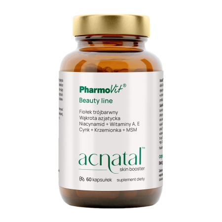 Pharmovit - Acnatal Skin Booster - Suport pentru acnee Supliment alimentar - Capsule - 60pcs